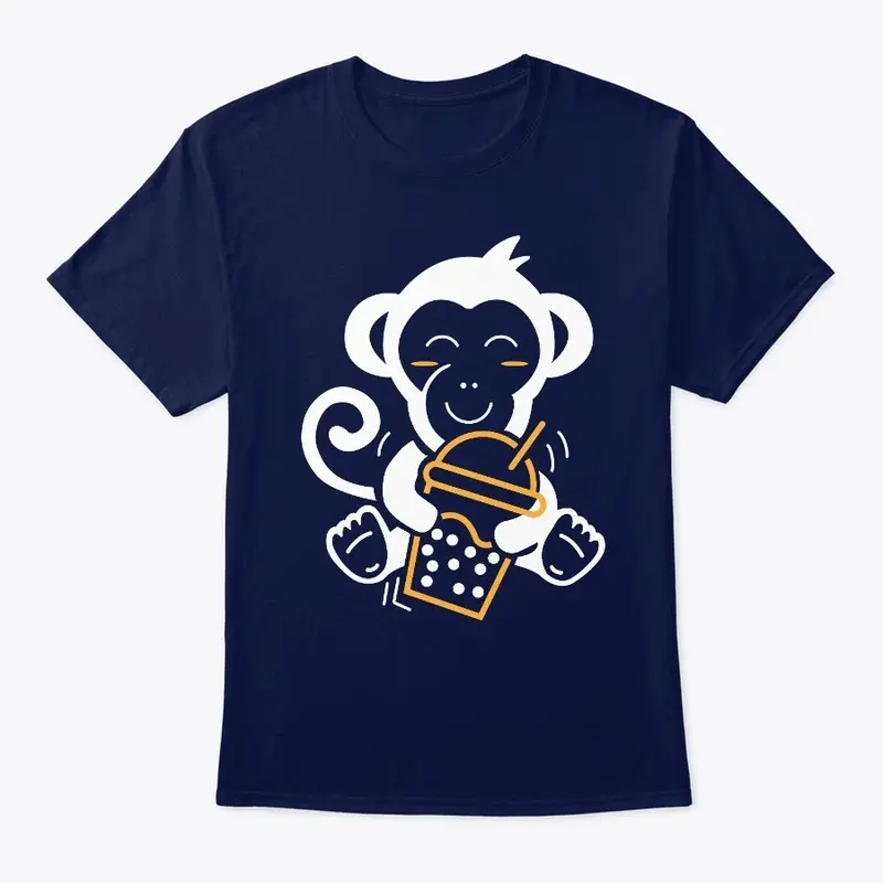 MONKEY FACE T-SHIRT WITHE NATURE 