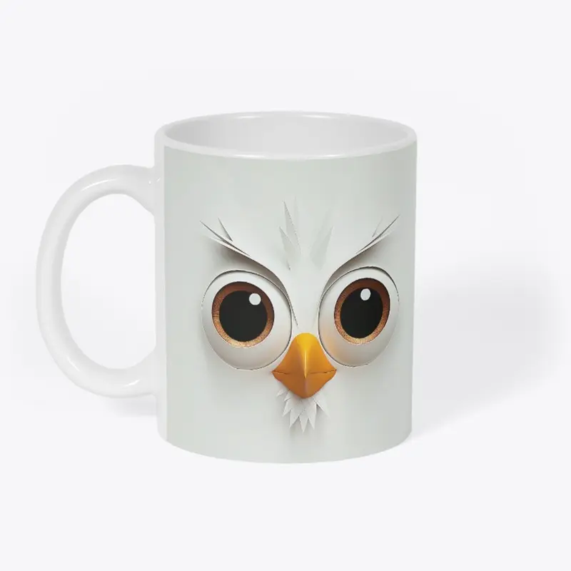 Sarcastic Bird Face 3D Mug Wrap