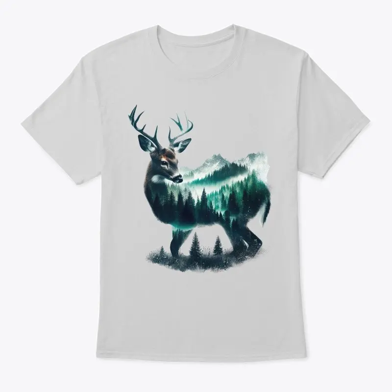 A T-shirt for lovers of deer and nature