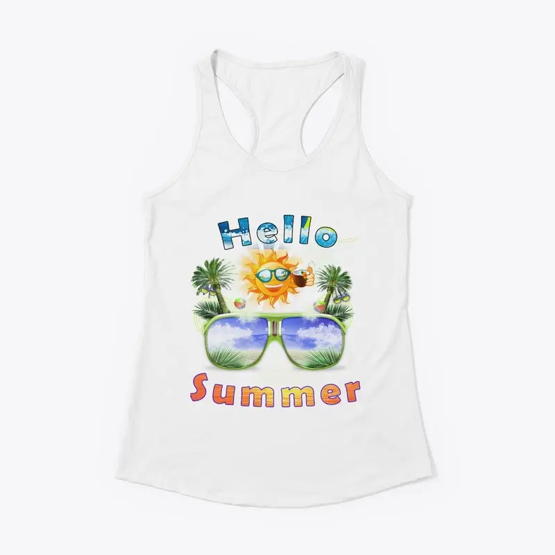 Hello Summer For Men Women  T-Shirt